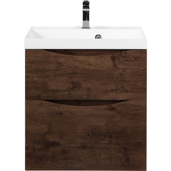 Тумба подвесная с раковиной BelBagno MARINO-H60-600-2C-SO-RW-P 60 см (раковина чёрная BB600/450-LV-ART-AST-NERO) Rovere Moro - 5 Тумба подвесная с раковиной BelBagno MARINO-H60-600-2C-SO-RW-P 60 см (раковина чёрная BB600/450-LV-ART-AST-NERO) Rovere Moro фото 5