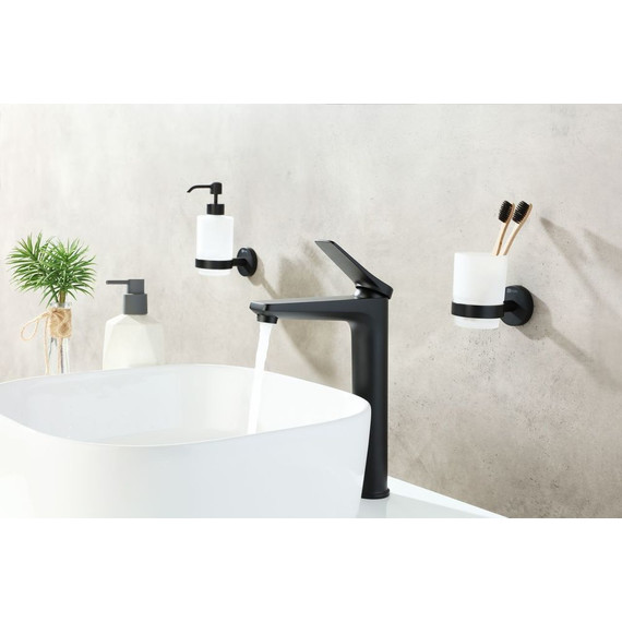 Смеситель для раковины высокий Lemark Bronx LM3709BL, черный - 5 Смеситель для раковины высокий Lemark Bronx LM3709BL, черный фото 5