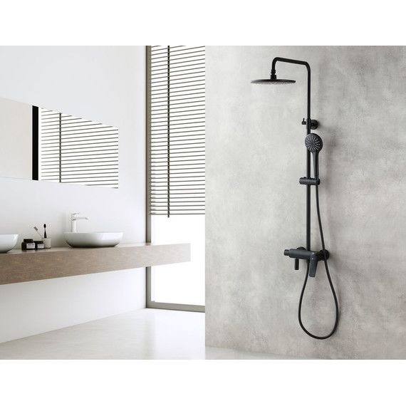 Душевая стойка Lemark Bronx LM3762BL, черный - 4 Душевая стойка Lemark Bronx LM3762BL, черный фото 4