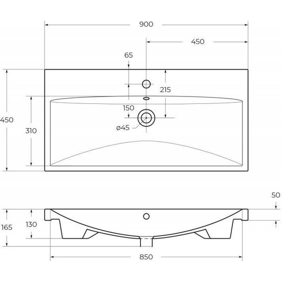 Тумба подвесная с раковиной BelBagno MARINO-CER-900-2C-SO-BRDL-P 90 см, Bordo Lucido фото 7
