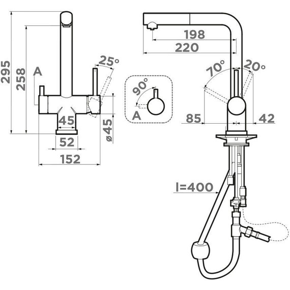 Смеситель для кухни Omoikiri Takamatsu-S GR 4994562, leningrad grey фото 2