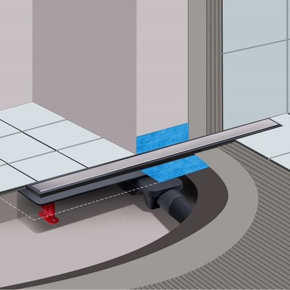 Трап Berges Wasserhaus Optim Line 50 см 095505, чёрный матовый, Цвет производителя: чёрный матовый, Размер трапа: 500 фото 4