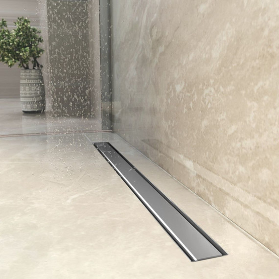 Трап Berges Wasserhaus Optim Line Plus 80 см 090518, хром матовый, Цвет производителя: хром матовый, Размер трапа: 800 фото 2