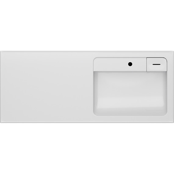 Тумба с раковиной-столешницей Am.Pm X-Joy 120 см R M85AFSX0602WG (раковина M85AWPR1201WG) белый глянцевый фото 2