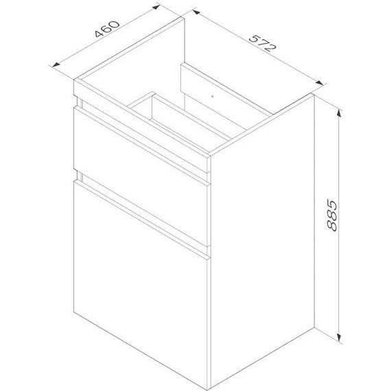 Тумба с раковиной-столешницей Am.Pm X-Joy 120 см R M85AFSX0602WG (раковина M85AWPR1201WG) белый глянцевый фото 9