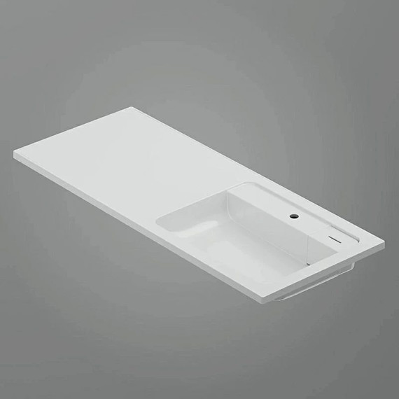 Тумба с раковиной-столешницей Am.Pm X-Joy 120 см R M85AFSX0602WG (раковина M85AWPR1201WG) белый глянцевый фото 8