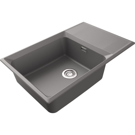 Кухонная мойка Point Этна 78 PN3012AL, серый, Цвет производителя: серый фото 2