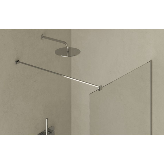 Душевая перегородка Ravak Walk-In Air 120 см GW9WG0C00Z1C с кронштейном в комплекте, хром/прозрачное фото 3