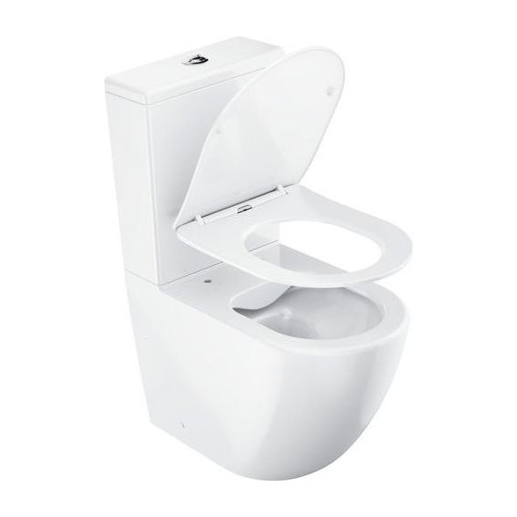 Унитаз-компакт Ravak Optima RimOff Combi X01870 с тонкой крышкой микролифт фото 4