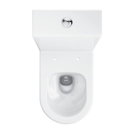 Унитаз-компакт Ravak Elegant RimOff Combi X01872 с тонкой крышкой микролифт фото 3