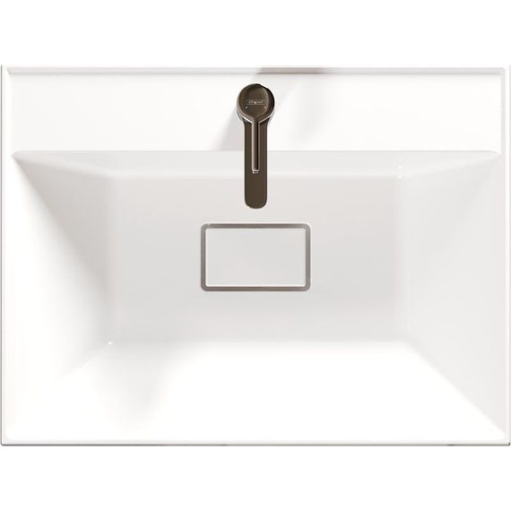 Тумба подвесная с раковиной Mirsant Dante 60 см (раковина Style 60) серый матовый фото 9