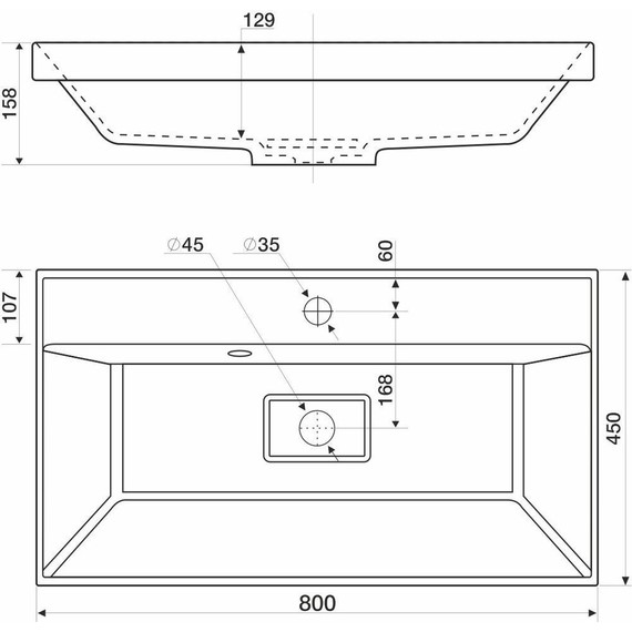 Тумба подвесная с раковиной Mirsant Dante 80 см (раковина Style 80) серый матовый фото 10