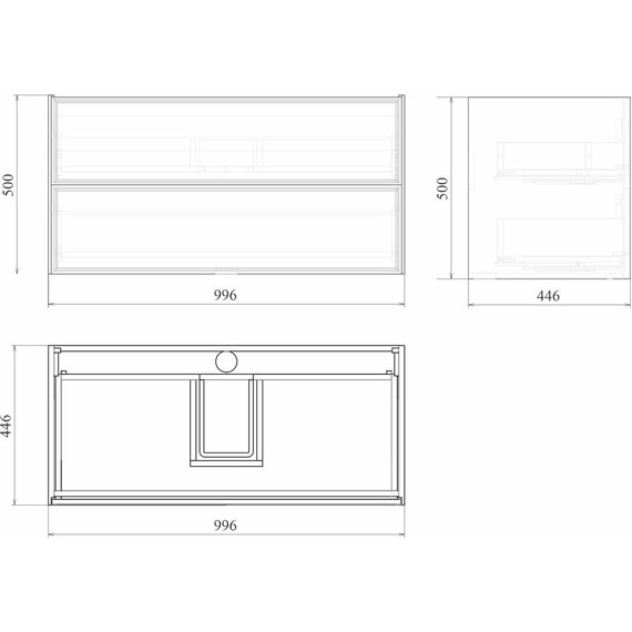 Тумба подвесная с раковиной Mirsant Dante 100 см (раковина Style 100) белый - 10 Тумба подвесная с раковиной Mirsant Dante 100 см (раковина Style 100) белый фото 10
