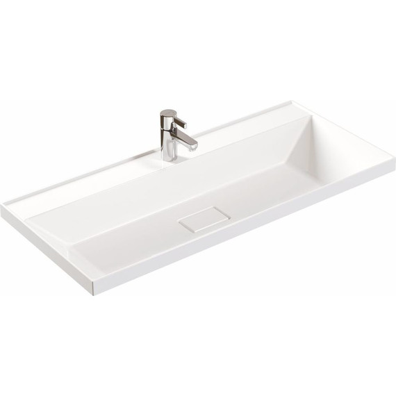 Тумба подвесная с раковиной Mirsant Dante 100 см (раковина Style 100) белый - 2 Тумба подвесная с раковиной Mirsant Dante 100 см (раковина Style 100) белый фото 2