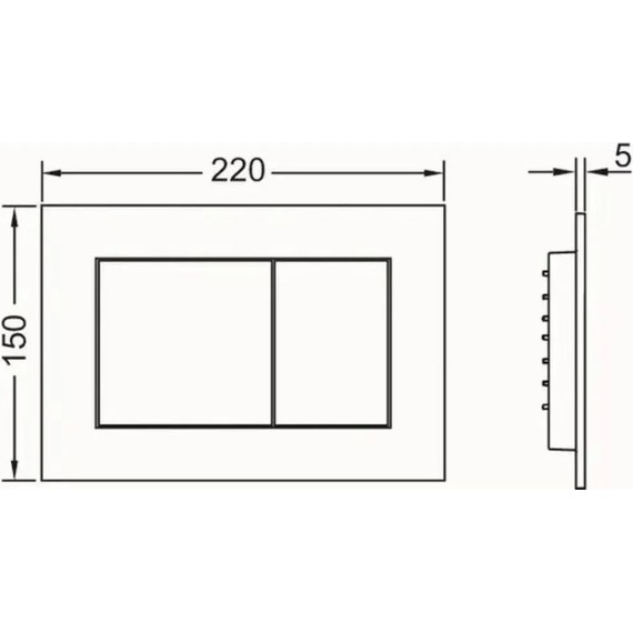 Кнопка смыва TECE now 9240418, никель матовый фото 2