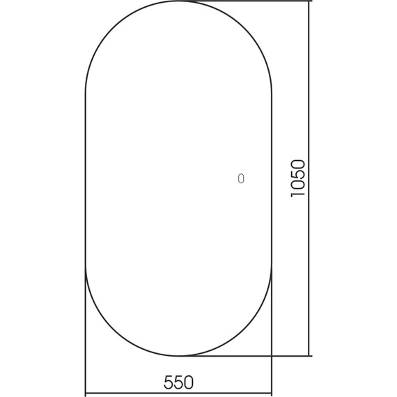 Зеркало Abber Kontur 55 см AG6302S фото 3