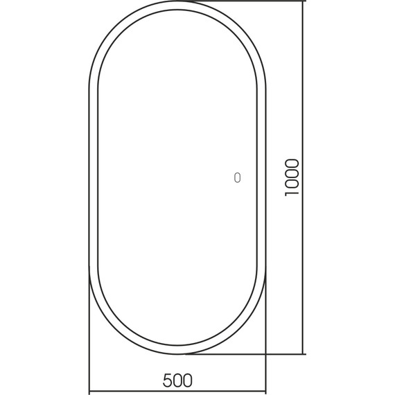 Зеркало Abber Kontur 50 см AG6303S-1.0 фото 3