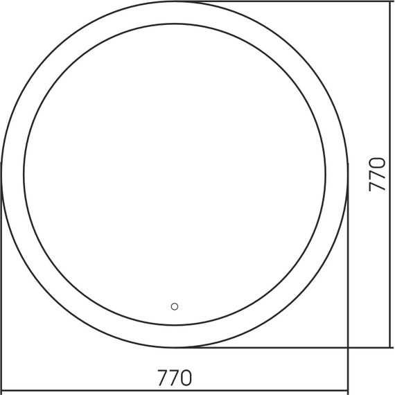 Зеркало Abber Mond 77 см AG6202SL-0.77 фото 3