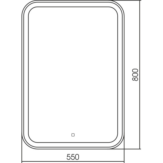 Зеркало Abber See 55 см AG6105S фото 3