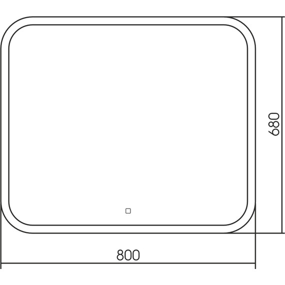 Зеркало Abber See 80 см AG6109S-0.8 - 3 Зеркало Abber See 80 см AG6109S-0.8 фото 3