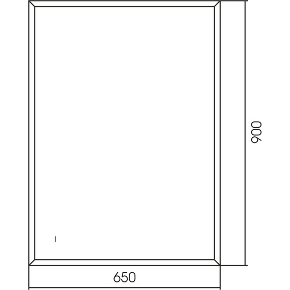Зеркало Abber See 65 см AG6110SC-0.65, чёрный фото 3