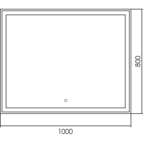 Зеркало Abber See 100 см AG6115S-1.0 фото 3