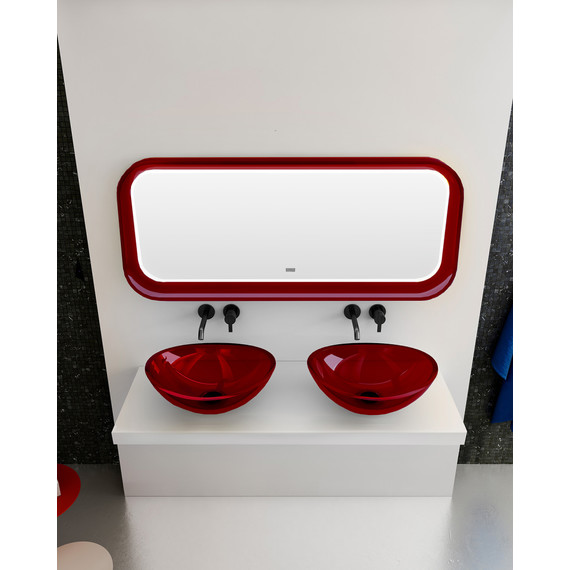 Зеркало Abber Kristall 120 см AT6702Rubin, красный фото 2