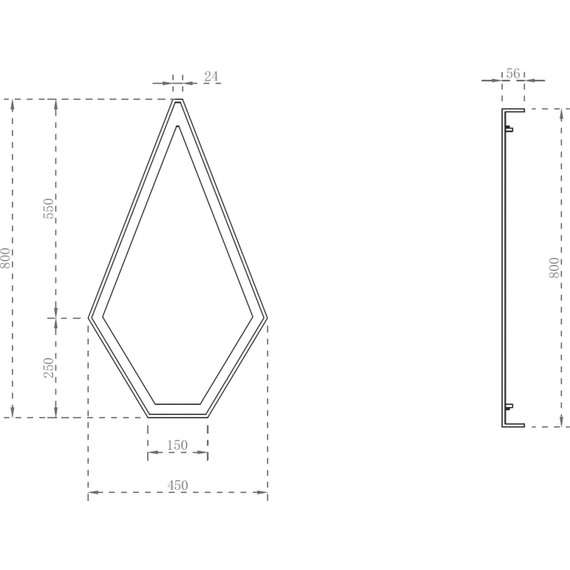 Зеркало Abber Stein 45 см AS6611BR, коричневый фото 2