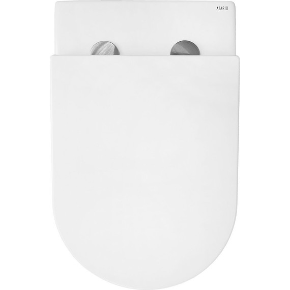 Унитаз приставной безободковый Azario Grado AZ-2141D-UQ1 с тонкой крышкой микролифт (система смыва Торнадо) фото 7
