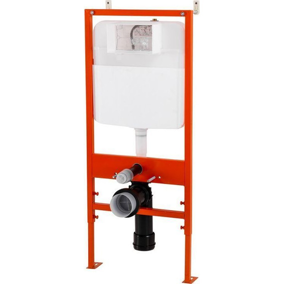 Инсталляция с подвесным унитазом комплект: BelBagno BB026/BB042BL с подвесным безободковым унитазом Niagara Vista NG-9301 сиденье микролифт, крепление, кнопка смыва белый глянцевый фото 4