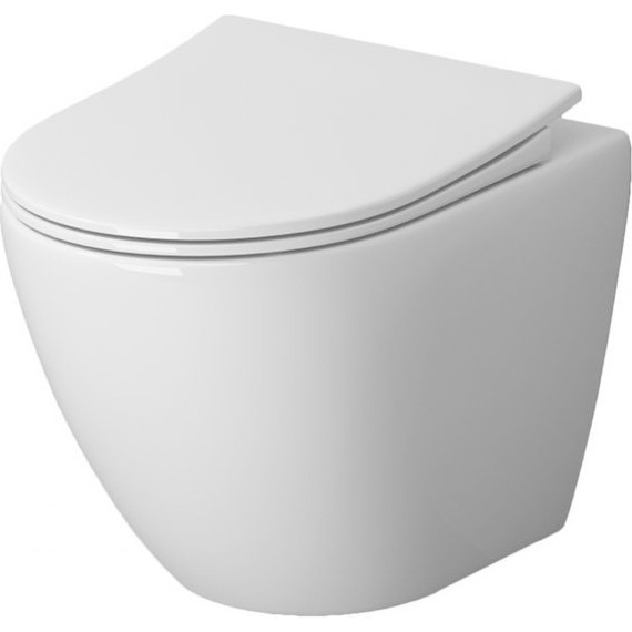 Инсталляция с подвесным унитазом комплект: BelBagno BB026/BB050CR.MAT с подвесным безободковым унитазом Niagara Vista NG-9301 сиденье микролифт, крепление, кнопка смыва хром матовый фото 3