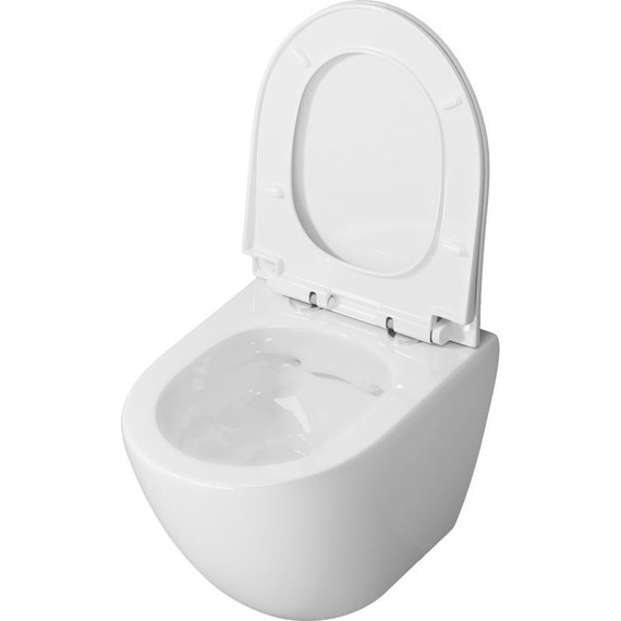 Инсталляция с подвесным унитазом комплект: BelBagno BB026/BB042BL с подвесным безободковым унитазом Niagara Vista NG-9301 сиденье микролифт, крепление, кнопка смыва белый глянцевый фото 17