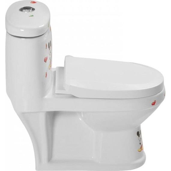 Унитаз-компакт детский SantiLine SL-5015 с крышкой микролифт, с рисунком фото 2