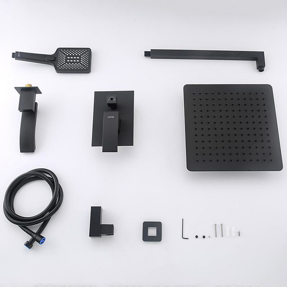Душевая система для ванны Gappo G7107-6, черный - 8 Душевая система для ванны Gappo G7107-6, черный фото 8