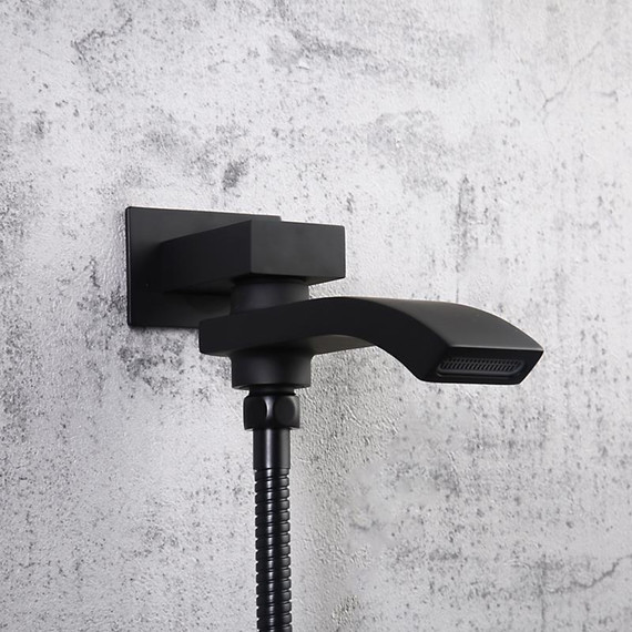 Душевая система для ванны Gappo G7107-6, черный - 5 Душевая система для ванны Gappo G7107-6, черный фото 5