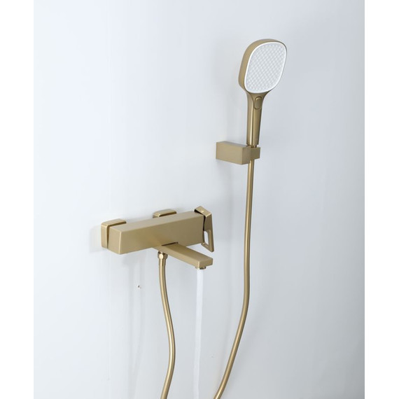 Смеситель для ванны Gerhans K13027Y, золотой сатин, Цвет производителя: золотой сатин фото 2