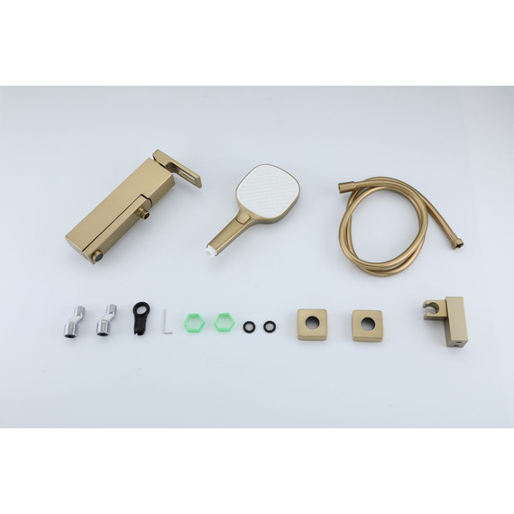 Смеситель для ванны Gerhans K13027Y, золотой сатин, Цвет производителя: золотой сатин фото 4