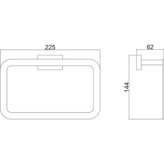 Кольцо для полотенец Belz B90404, цвет вороненая сталь фото 2