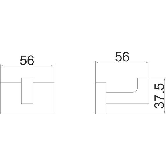 Крючок Belz B90405-1, цвет вороненая сталь фото 2