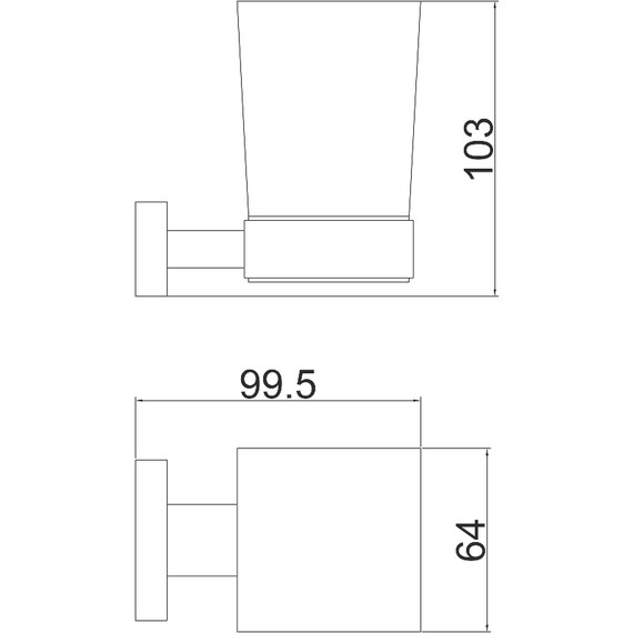 Стакан для зубных щеток Belz B90406, цвет вороненая сталь фото 2