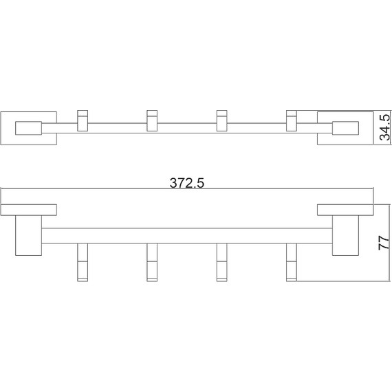 Набор крючков Belz B90415-4, цвет вороненая сталь фото 2