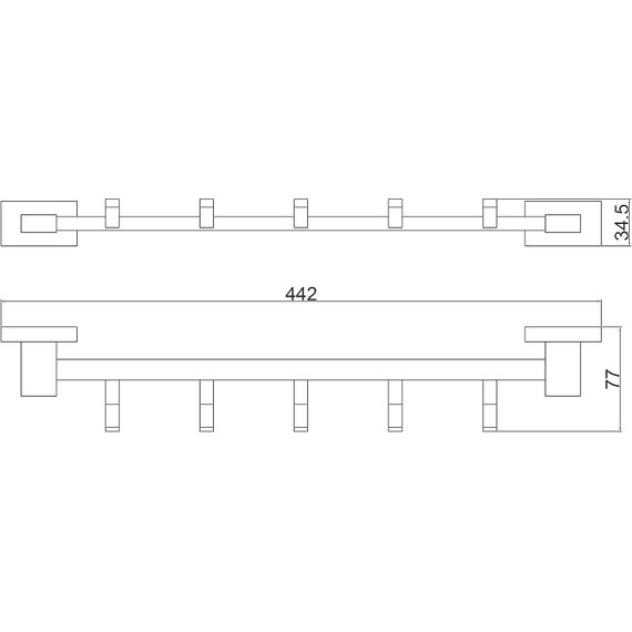 Набор крючков Belz B90415-5, цвет вороненая сталь фото 2