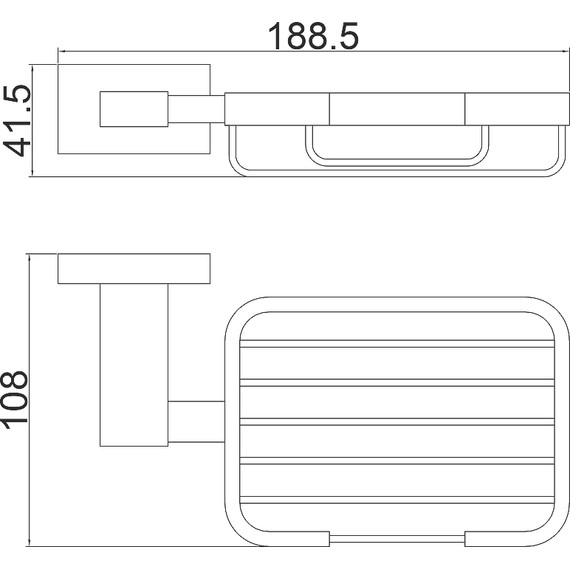 Мыльница Belz B90402-1, цвет вороненая сталь - 2 Мыльница Belz B90402-1, цвет вороненая сталь фото 2