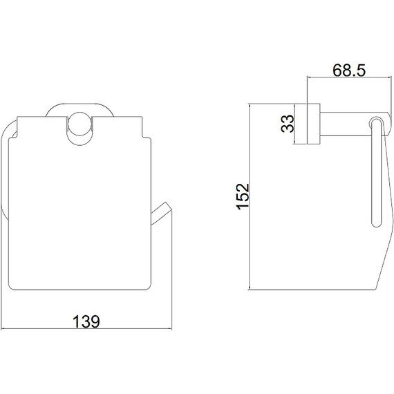 Держатель для туалетной бумаги Belz B90503, цвет вороненая сталь фото 2