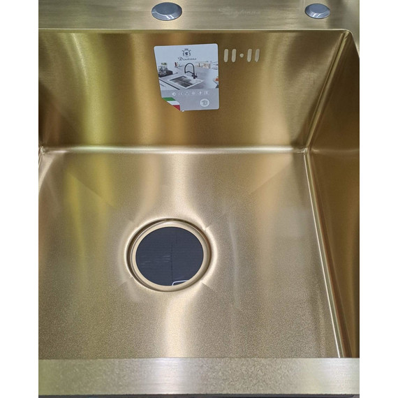 Кухонная мойка Diadonna DS5050G, золото матовое фото 2