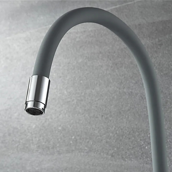 Смеситель для кухни Ledeme L4898-9, хром/серый фото 6