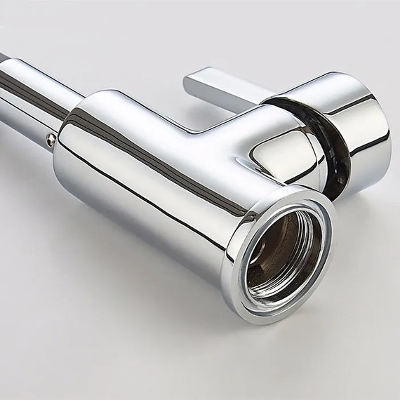 Смеситель для кухни Ledeme L4898-9, хром/серый фото 5