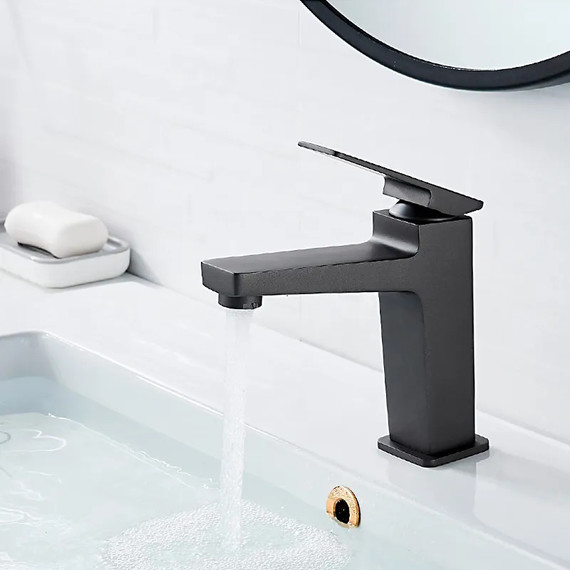 Смеситель для раковины Ledeme L1078U, графит фото 2