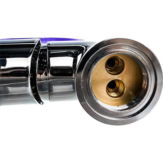 Смеситель для кухни Ledeme L4898-8, хром/фиолетовый фото 4