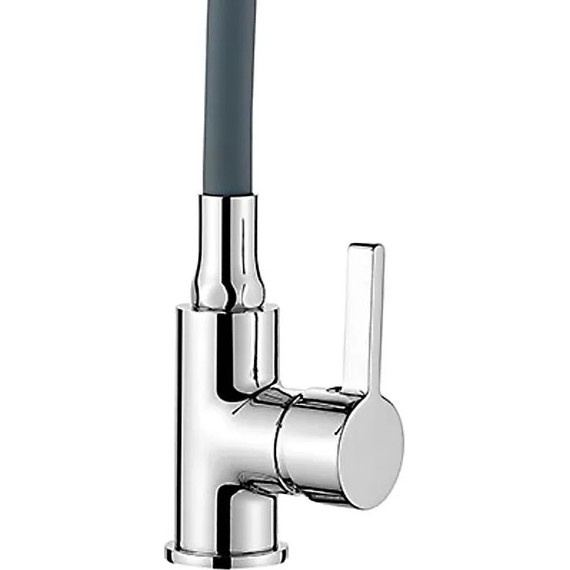 Смеситель для кухни Ledeme L4898-9, хром/серый фото 2